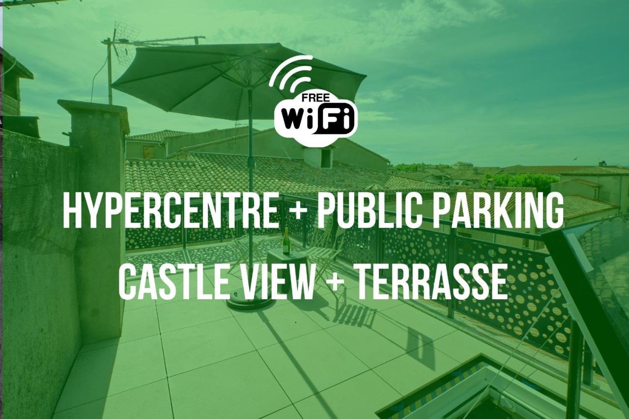 דירות קרקסון Mon Toit Carcassonnais •Hypercentre •Terrasse •Vue מראה חיצוני תמונה